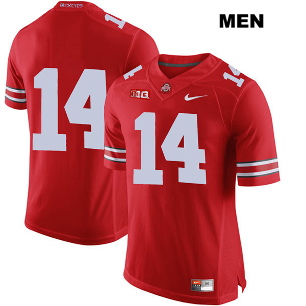 Ohio State Buckeyes Men's K.J. Hill #14 Red Authentic Nike No Name College NCAA Stitched Football Jersey QP19Q28ZV